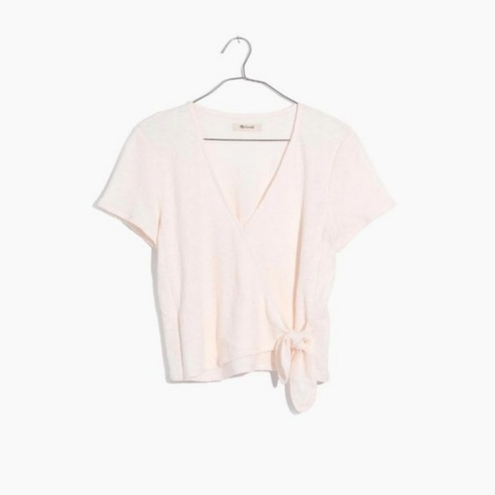 Madewell Texture & Thread Wrap-Tie Top - Picture 4 of 4